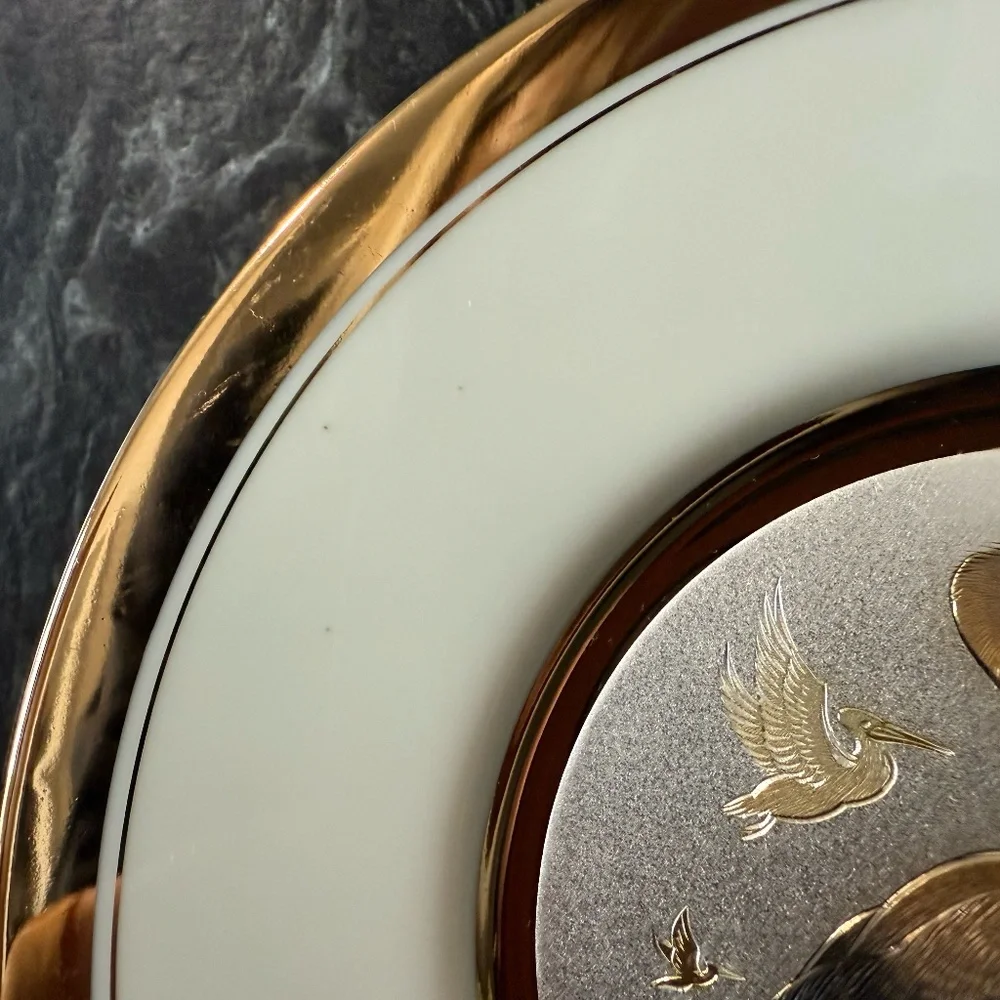 DYNASTY GALLERY EXCLUSIVE DESIGNS Original Chokin Collection Plate